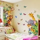thumbnail image 4 of Calcomanías de pared con animales de la jungla, pegatinas para puerta, decoración de pared con elefantes, jirafas y safari, para habitación de niños, guardería y puerta, 4 of 5