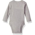thumbnail image 2 of Hanes baby boys Ultimate Flexy 5 Pack Long Sleeve Bodysuits Bodystocking, Pink/Grey Shades, 12-18 Months US, 2 of 6