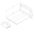 thumbnail image 3 of South Shore Musano, Urban Modern Bed, Full/Queen Brown, 3 of 9