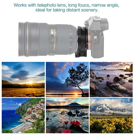 Viltrox NF-NEX Manual Focus Lens Adapter Aperture Dial for Nikon Lens to Sony E Mount Camera A7 A7R A7RII A7RIII A6500 A6300 A9