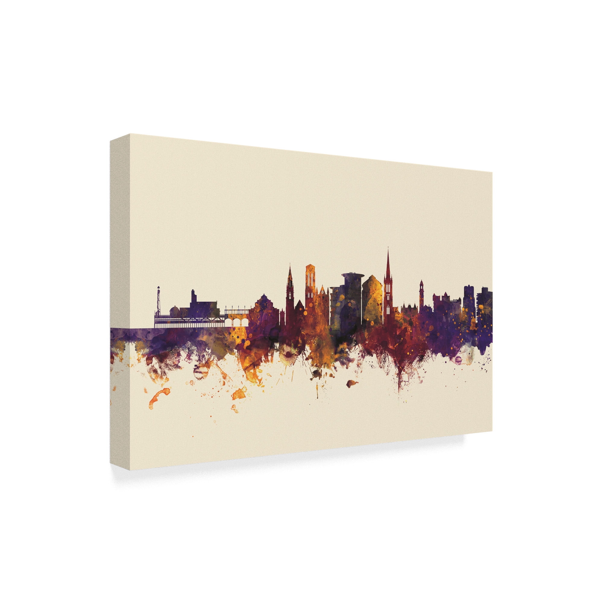 Trademark Fine Art 'Bournemouth England Skyline III' Canvas Art by Michael Tompsett