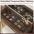 thumbnail image 4 of OKD Makeup Vanity Desk with Lights and Mirror, Vanity Table with 5 Drawers and Charging Station for Bedroom,Dark Walnut, 4 of 7