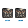 thumbnail image 7 of FORMRS 13"-13.3" Laptop Sleeve Protective Case Soft Carrying Quilted Computer Bag Cover, Black Halloween Dancing Skeleton, 7 of 7