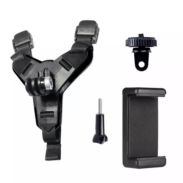 Soporte De Barbilla Para Casco De Motocicleta GoPro Para Teléfono Móvil Cámara Grabadora Montaje Para Héroe 10 9 8 7 6 5 4 huangjie unisex