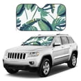 thumbnail image 3 of YFYANG Front Windshield Sun Shade, Tropical Green Foliage Foldable Car Visor for Cars, Trucks, SUVs, Medium, 3 of 9