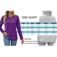 thumbnail image 5 of MOSHU 3 Pack T Shirts for Women Crew Neck Long Sleeve Womens shirts Casual Loose Fit Fall Tops, 5 of 8