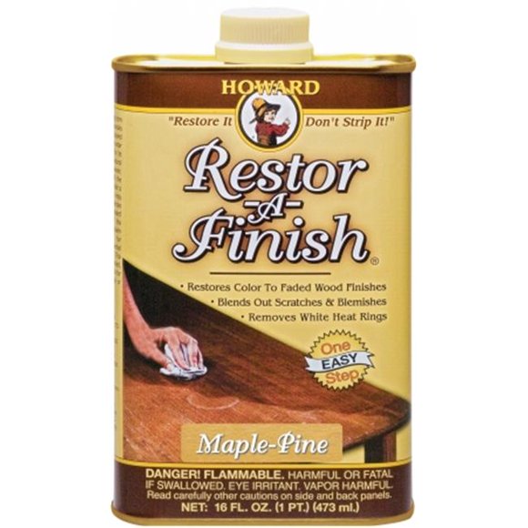 HOWARD RF2016 RF3016 Restor-A-Finish, 16 oz, Maple-Pine