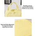 thumbnail image 2 of Naiovety Bolsa de maquillaje de gran capacidad y bien organizada que evita confusiones con 4 compartimentos. Almacenamiento y organización del hogar amarillo, 2 of 4