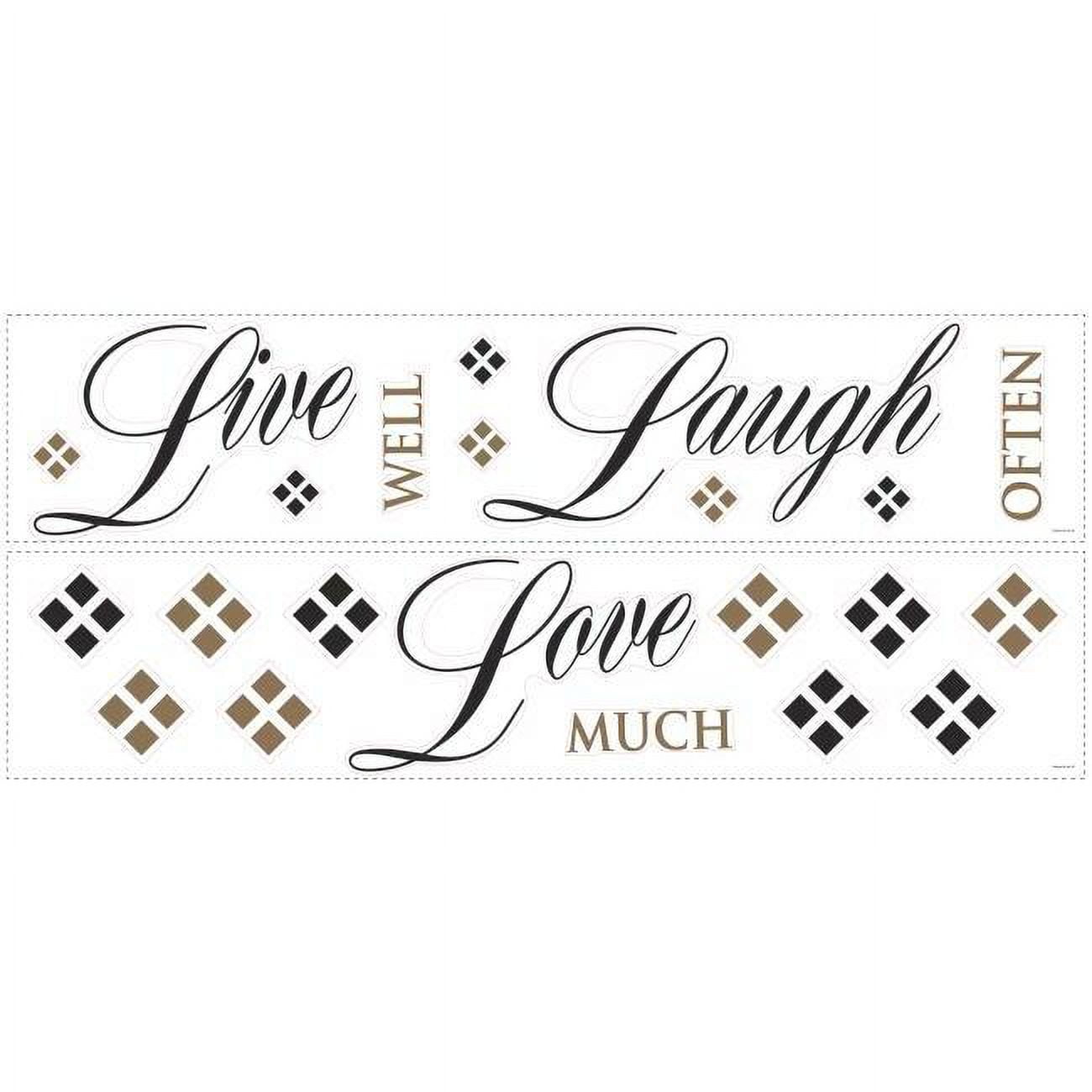 Live, Love, Laugh Quote Wall Decals