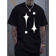 thumbnail image 1 of Camiseta de manga corta con cuello redondo para hombre, estampada, sencilla y moderna, cómoda y transpirable, ideal para vacaciones de primavera y verano y para el tiempo libre., 1 of 5