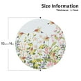 thumbnail image 2 of KLL hummingbird in floral Drink Coasters Set of 4,PU Leather Absorbent Coasters Set Decorative Coffee Cup Coasters Housewarming Gift for Home Decor-Round Shape, 2 of 6