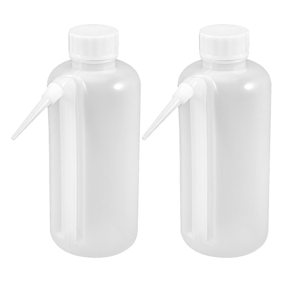 FOMIYES 2-Pack Reusable Plastic Sauce Bottles Lids for Ketchup, Mustard, Salad Dressings, and Condiment Storage