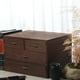 thumbnail image 5 of Caja de almacenamiento de cajón retro, organizador de maquillaje, , perfumes, caja de soporte de almacenamiento de exhibición de cosméticos con 3 capas Gloria Caja de almacenamiento de madera, 5 of 9