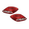 thumbnail image 2 of KarParts360 For Mercedes-Benz C300/C63 AMG 2015 2016 2017 2018 Tail Lights Driver and Passenger Side | Pair | Clear/Red Lens | With Bulb(s) | For MB2800143, MB2801143 | 2059061802, 2059061902, 2 of 8