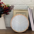 thumbnail image 6 of Yammee Table Clock 8Inch Wooden Decorative Desktops Clock Battery Operated Wall Clock, 6 of 15
