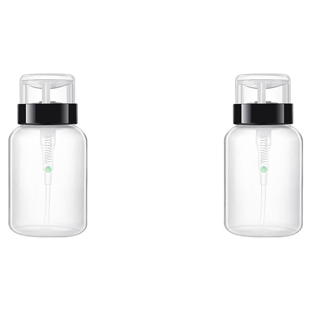 Minnieouse 200ML Nail Art Polish Pump Dispenser Makeup Bottle Accessories Liquid Supplies Container with Spray Plastic Remover Lid Type1 NO1