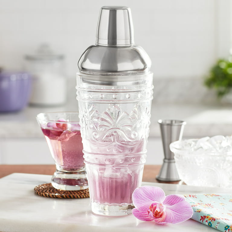 The Pioneer Woman Glass Cocktail Shaker, Clear 