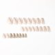 thumbnail image 2 of 24-Pack Women's Wear Nails Oval French Love Platinum Powder Lines Waves For Summer DIY Nail Tools Full Coverage Nail Stickers, 2 of 5