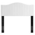 thumbnail image 3 of Modway Brielle Channel Tufted Performance Velvet Full/Queen Headboard in White, 3 of 10