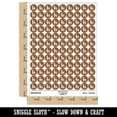 thumbnail image 2 of Fancy Llama with Geometric Blanket and Tassels Round Sticker Set - Brown - Gloss Finish - 0.50" Size, 2 of 3
