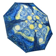 galleria Van Gogh Starry Night Folding Umbrella
