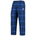 thumbnail image 2 of Men's Concepts Sport Blue/Black New York Knicks Ultimate Plaid Flannel Pants, 2 of 4