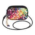 thumbnail image 2 of FORMRS Mini Crossbody Bag for Women Adjustable Shoulder Rope Travel Casual Phone Purse, Green Colorful Circles, 2 of 7
