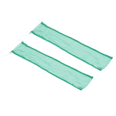 33x8  Adjustable Birdcage Net Cover Feather Catcher Guard Parrot Airy Skirt  Green 2 Pack