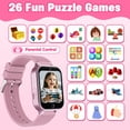thumbnail image 3 of Reloj inteligente Melontti para niños y niñas de 5 a 12 años con 26 juegos, color rosa, 3 of 7