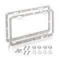 thumbnail image 1 of Bling License Plate Frame, Crystal License Plate Cover, Car License Plate Holder with Rhinestone Crystal Diamond Screw Set - 2 Pack (WHITE2), 1 of 5