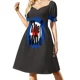 thumbnail image 2 of Vestido holgado de manga corta con camiseta clásica de Who Band para mujer, vestido de noche de lujo para boda., 2 of 7