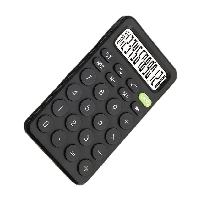 Seitruly Calculadora electrónica que ahorra tiempo para cálculos rápidos, 12 calculadoras portátiles precisas para estudiantes Computadoras y accesorios negro