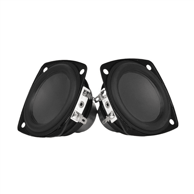 2 Altavoces de Graves Medios de 2,75 Pulgadas y 70,6 mm, 4 Ω, 15 W, Bluetooth, Doble Altavoz Magnético, Borde de Goma de Larga