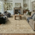 thumbnail image 3 of BERTHMEER 5'x7' Area Rugs for Living Room Vintage Brown Rugs for Bedroom Kitchen Non Slip Washable Carpets Oriental Distressed Home Office Dorm Dining Room Traditional Distressed Throw Rugs, 3 of 8