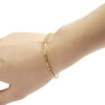 thumbnail image 2 of Floreo 10k Yellow Gold 2.5mm Solid Rope Chain Diamond Cut Bracelet or Anklet, 2 of 4