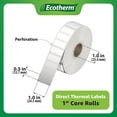 thumbnail image 2 of Etiquetas térmicas Ecotherm 9800 de 1 x 0,5 pulgadas, 4 rollos, 2 of 6
