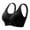 Black, variant on Mini Brands Ulta Beauty Womens Bras Front Closure for Older Women with Posture Support Women's Front Side Buckle Lace Edge Without Steel Ring Movement Seamless Gathering