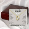 thumbnail image 3 of 21st Birthday Gift, Happy 21st Birthday Gifts For Her, Best Friend, Daughter, Sister, Niece, Auntie Necklace, Happy 21 Birthday - Forever Love Necklace - White Gold or Yellow Gold - Gift Box, 3 of 5