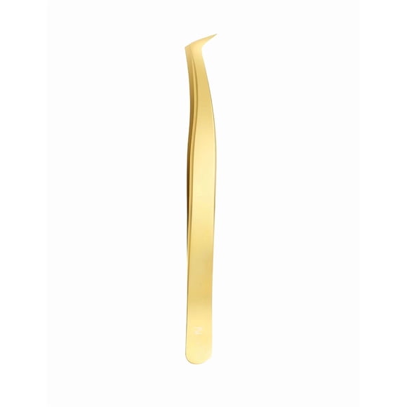 Pinzas Xtellar Extensiones De Pestañas Volumen Color Dorado