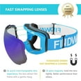 thumbnail image 6 of Ski Goggles,Findway Snowboard Snow Goggles Magnetic Interchangeable Dual Lens, Blue Lens Blue Frame, 6 of 8
