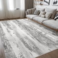 thumbnail image 2 of BEIMO Area Rugs 6x9 for Living Room Bedroom, Modern Abstract Machine Washable Rug, Large Soft Low-Pile Floor Carpet with Non Slip Backing for Dining Laundry Room, Grey, 2 of 8