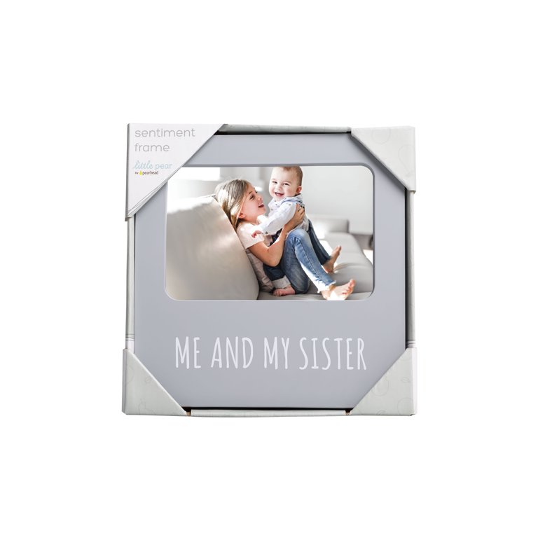 OXRUN Boho Rainbow Photo Frame, Me & My Brother Wooden