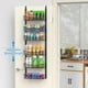thumbnail image 3 of Organizador angosto para puerta de despensa de 12,3" de ancho, organizador para puerta de 6 niveles con canasta ajustable, organizador para puerta de despensa, cocina, sala de almacenamiento,, 3 of 6