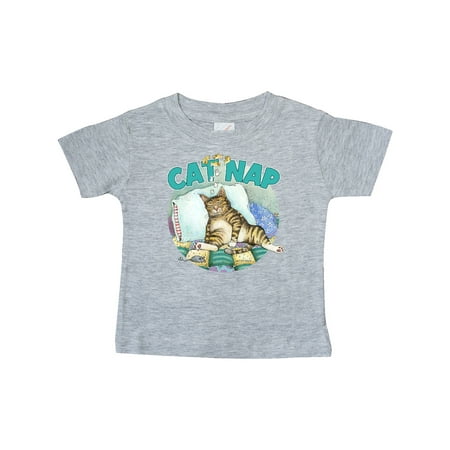 

Inktastic Cat Nap Cute Sleeping Cat Gift Baby Boy or Baby Girl T-Shirt