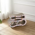 thumbnail image 6 of THE LICKER STORE Suvi 26" Modern Cardboard Infinity 2-in-1 Lounge Bed Cat Scratcher with Catnip, Pattern Party, CSR1014D, 6 of 7