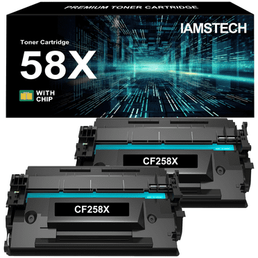2-pack 58X CF258X Black Toner cartridge With Chip, Compatible with HP 58A CF258A 58X CF258X m404 Toner cartridge , For HP Laserjet Pro M404n M404dn MFP M428fdw M428fdn M404dw M428dw Printer