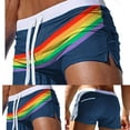 thumbnail image 7 of CENL Men Rainbow Swim Shorts Swimwear Swimming Trunks Underwear Boxer Briefs Pants, 7 of 7
