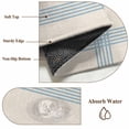 thumbnail image 6 of Blue Striped Bathroom Mats 2x3 FT, Non Slip Small Kitchen Mat, Farmhouse Beige Geometric Minimalist Washable Soft Backed Front Door Throw Rugs Non-Shedding Indoor Outdoor Doormat for Entryway Sink, 6 of 8