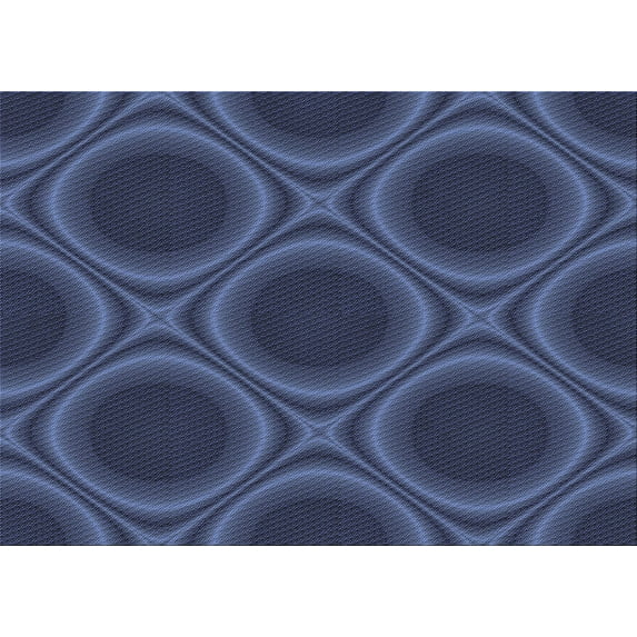 Ahgly Company Indoor Rectangle Patterned Royal Blue Area Rugs, 8' x 10'