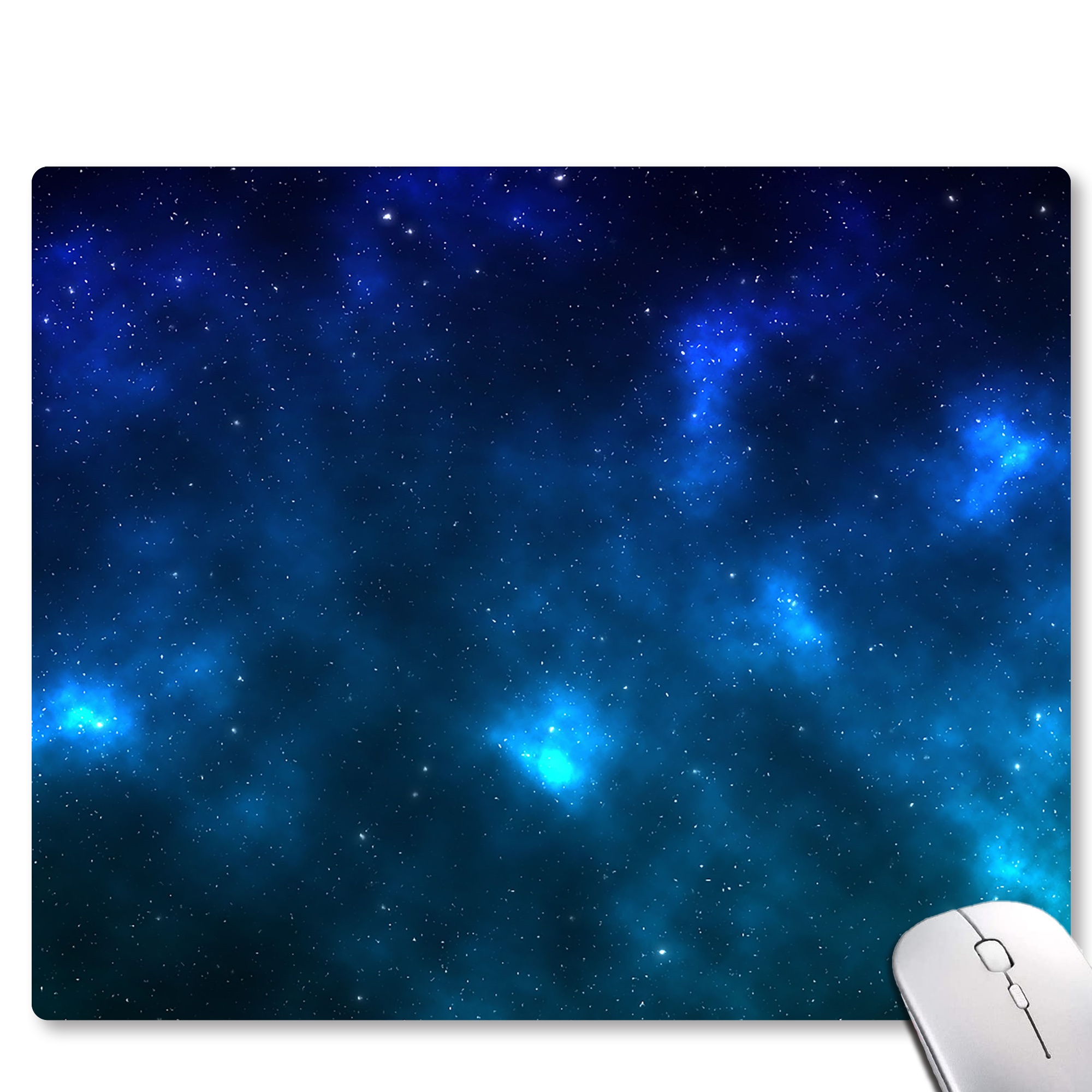 Logecih Gaming Mouse Pad, Blue Galaxy Nebula Universe Space Mouse